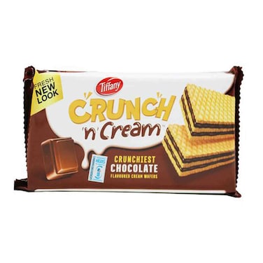 Tiffany Crunch N Cream Chocolate Wafers 76g