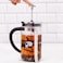 Biggdesign French Press Coffee and Tea Maker Borosilicate Glass Coffee Press Stainless Steel Filter Durable and Heat Resistant Silver (600 ml 20 oz)