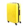 Biggdesign Cats Carry On Luggage, Hardshell Luggage with Spinner Wheel, Travel Suitcase, Lock System, Lightweight, Yellow, Small, 24 Inch