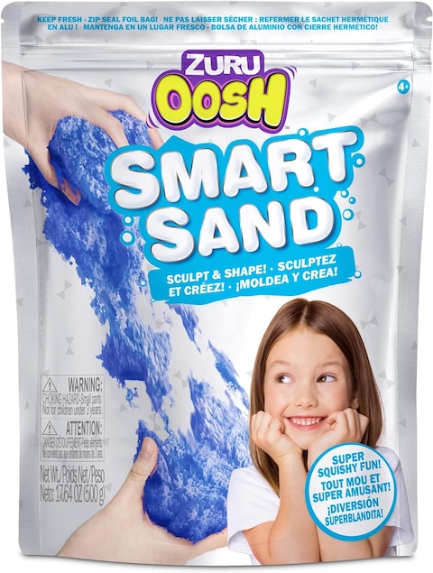 Oosh Slime Smart Sand Medium Foil Bag 500g Moldable, Squishable into Any Shape, Smart Sand for Girls and Kids 1piece Assorted