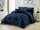 Comfy Luxe Soft 6 Pcs King Size Cotton Comforter Bedding Set-Blue