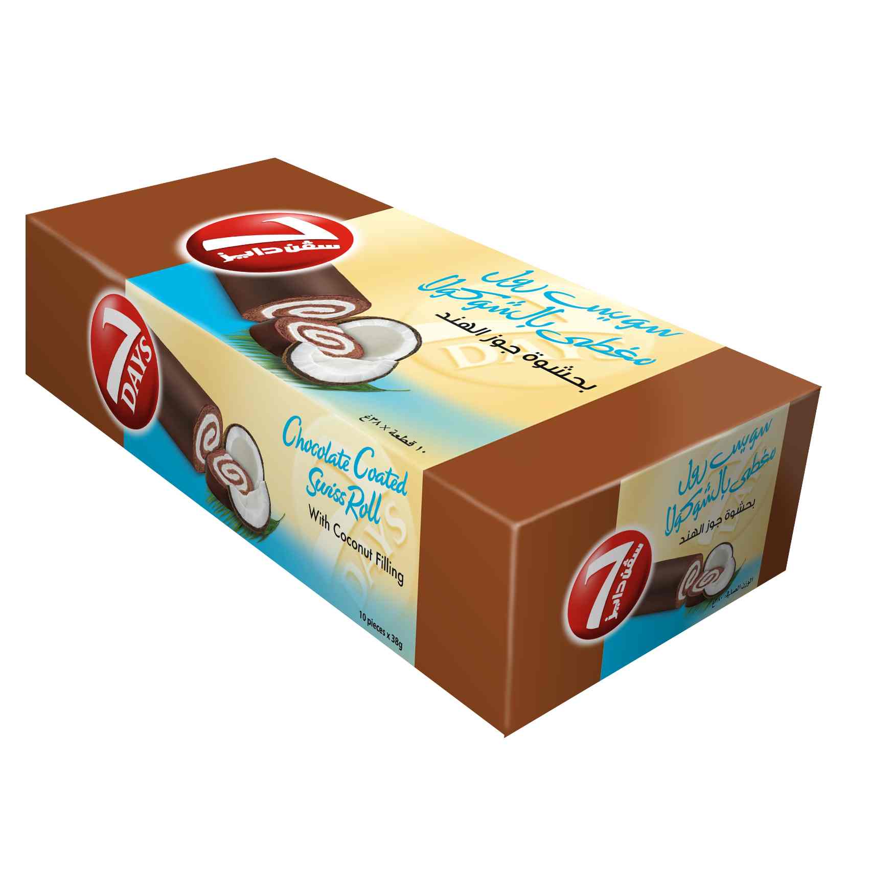 Buy 7Days Enrobed Swiss Roll With Coconut Filling 380g Online ...