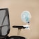 MODI 180&deg; Mini Clip Fan - 6 Inch   Desktop Portable Small Electric Fan White   Two Pin Plug Wire Small Fan for Home, Office