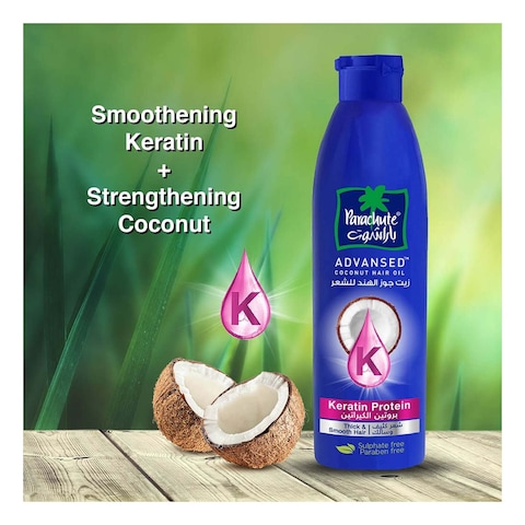 Parachute Advansed Coconut Hair Oil With Keratin Protein Clear 300ml