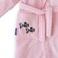 Milk&amp;Moo Chancin Velvet Bathrobe,Pink, Kids Bathrobe, Kids Hooded Towel, Suitable for the Ages of 2-4