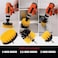 3 Pcs Electric Scrubber Brush Drill Brush Kit Plastic Round Cleaning Brush For Carpet Glass Car Tires Nylon Brushes 2/3.5/4'Kitchen Tools Dust Removal