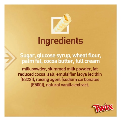 Twix White Chocolate Bar, 46g Pack of 5