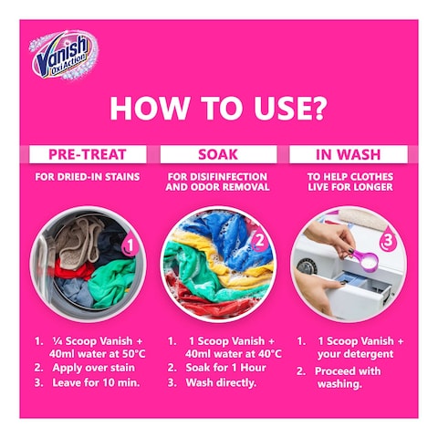 Vanish OxiAction Fabric Stain Remover 1kg