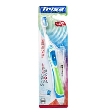 Trisa Sonic Battery Power Young Edition Toothbrush Head Multicolour