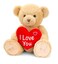 Keel Snuggles Bear with Heart- 25 cm Length- Brown