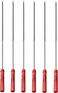 Royalford Bbq Square Skewers Set- Rf11680 Pack Of Six With Wooden Handle, Perfect For Indoor, Camping, Hiking And Other Outdoor