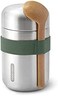 Black + Blum Food Flask, Stainless Steel, Olive, 400ml