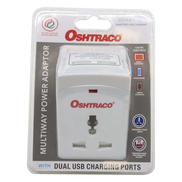 Oshtraco Multi-Way Power Adapter White
