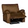 In House Velvet Rocking &amp; Rotating Recliner Chair - Brown - H1