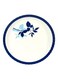 Delcasa Round Deep Plate White/Blue 16inch