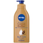 Buy NIVEA Body Lotion Dry Skin Cocoa Butter Vitamin E 625ml in UAE