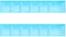Generic Huajie W-209-18 My Clear Bag Plastic Envelope A4 Set Of 12, Blue