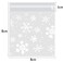 Homarket&reg; Christmas Cellophane Bags 100 Pcs Clear Resealable Snowflake Sealed Plastic Package Cellophane Bags with Adhesive Closure for Bakery Cookie Candies Dessert Poly Bags（GC2623A）