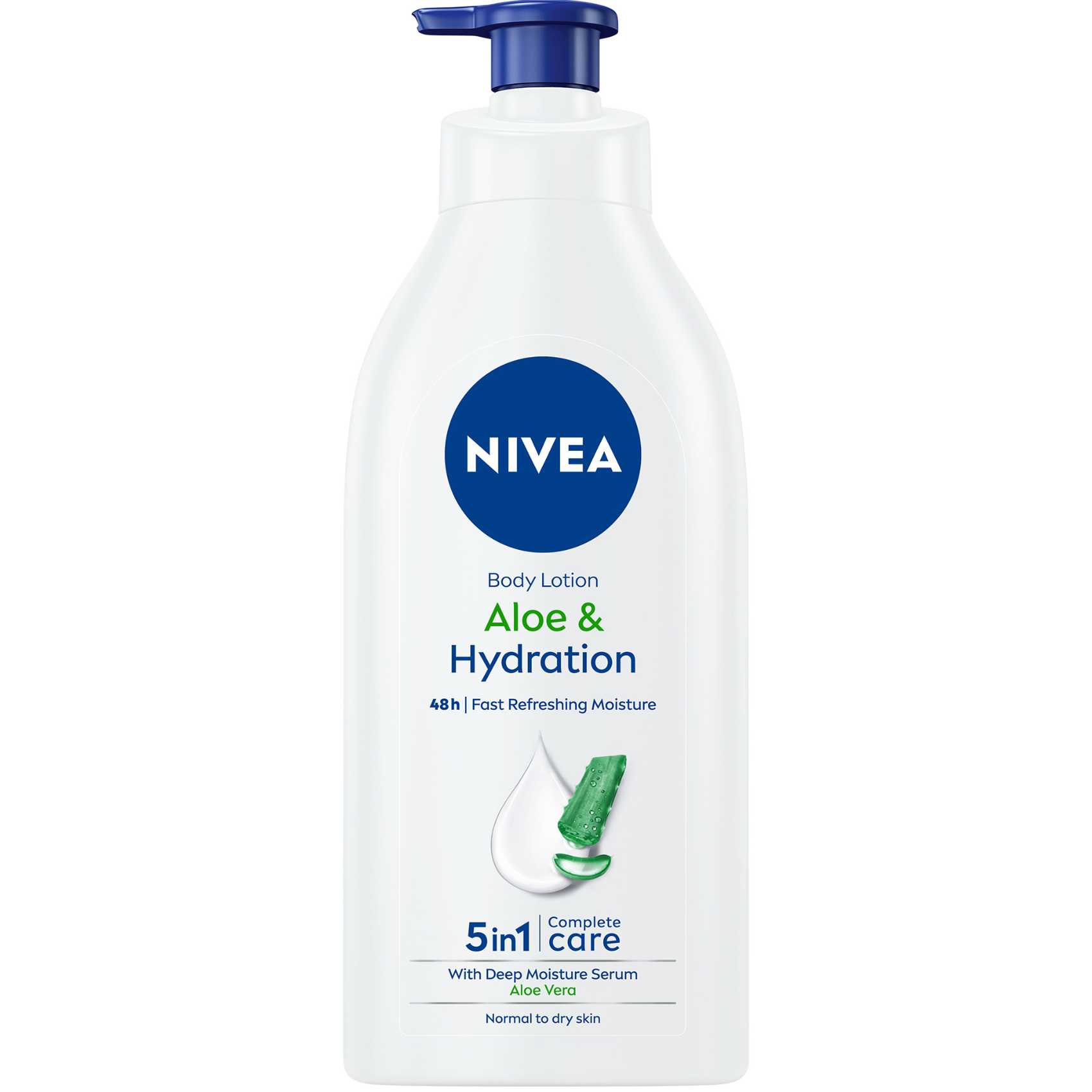 NIVEA Body Lotion Hydration Aloe Vera Normal to Dry Skin 625ml