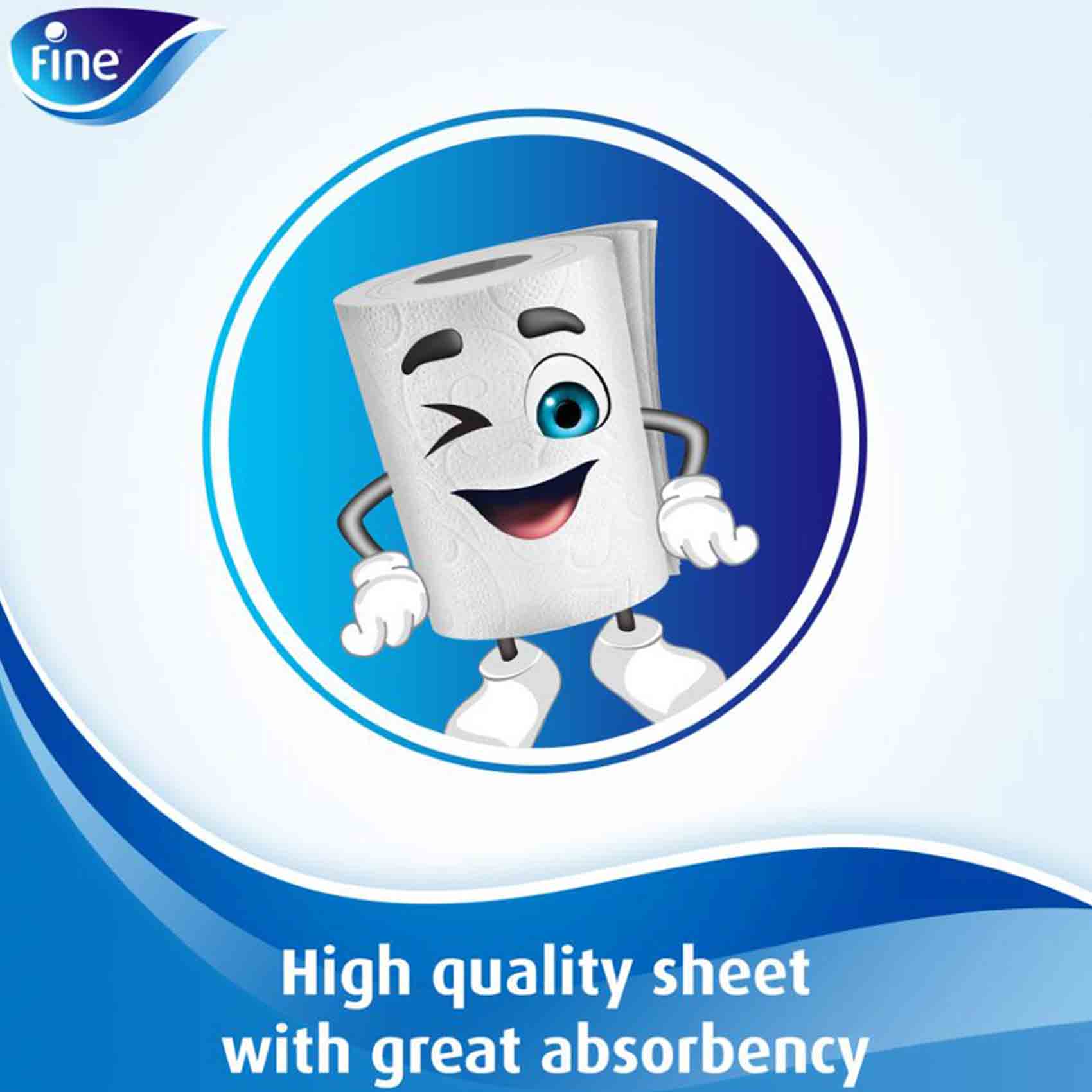 Fine Toilet Deluxe Tissues 150 Sheets 3 Ply 10 Rolls product thumbnail 5
