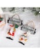Painted Pendant Christmas Theme Door and Wall Hanging, Christmas Tree Ornaments Home Decorations (2 Pcs Set)