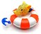 Water Toys For Kids, Floating Mini Tiger Water Toy For Kids To Enjoy Their Bathing Session(1 Pack).