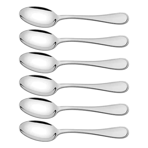 Tramontina Oslo Stainless Steel Dessert Spoon Set Silver 6 PCS