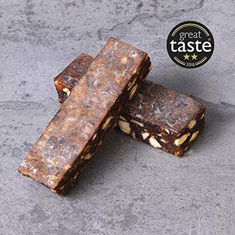 Veloforte Di Bosco Energy Bar - Red Berries, Almonds and Pistachios  - 9 count x 62g - 5gr plant protein bar, 40gr Carbs, Rich in Dual source Carbohydrates, 100% Natural, Vegan, Gluten Free