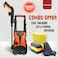 Combo Offer 1300W  Car Washer + Microfiber Towel + Cleaning Sponge (120 Bar Electric Pressure Washer  for Home, Garden &amp; Car KPH-2.1)