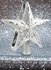 Christmas Tree Topper Lighted LED Rotating Sharp and Clear Projector 3D Star Tree Topper for Christmas Decoration-6 Design Slides- Silver