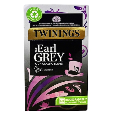 Twinings Earl Grey Tea Bags 100g 40 Pieces