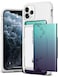 VRS Design iPhone 11 PRO Damda Glide Shield Semi Automatic Card Wallet cover/case (Green Purple)