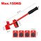 5-Pieces Furniture Moving Heavy Hand Tool set Furniture Lifter Mover for Sofa Bed Cabinet Wheel Bar + Mover Roller Transport