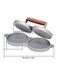 Generic Double Burger Press Hamburger Patties Maker Multicolour 28.5centimeter