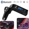 مشغل ام بي 3 لاسلكي للسيارة بلوتوث ميني من ايه يو اس بي اكس - اسود