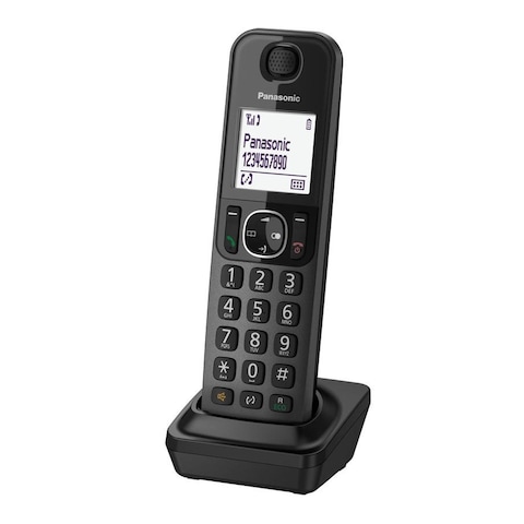 باناسونيك جهاز هاتف رقمي سلكي و لاسلكي - أسود KX-TGF310UE1
