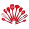 Decdeal - 10PCS Cooking Utensils Kitchen Utensil Set Silicone Kitchenware Set Stainless Steel Handle&nbsp;Cookware Set Chef Nonstick Cookware Kitchen Gadgets
