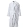 Fabienne Cotton Bathrobe White Size M With 2 Pockets, Belt And Shawl Collar