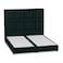 In House Berlin Linen Bed Frame - Single - 200x90cm - Dark Green