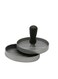 Befound Round Shaped Convenient Meat Press Kit -Silver/Black