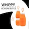Jumble &amp; Co Whippy Collapsible Silicone 520ml Bottle - Burnt Out Orange