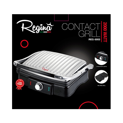 Regina Contact Grill Silver Reg-G5003