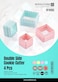 Royalford 4Pc Double Side Square Cookie Cutter1X36