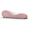 In House Romantic Chaise Longue Luxury And Romantic Design Sofa With Bed Mode Solid Pattern Of Velvet Fabric - Light Pink