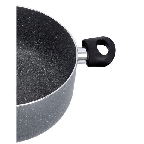 Delcasa 30Cm Granite Coated Casserole/Glass Lid