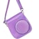 O Ozone Holographic Case For Fujifilm Instax Mini 11 Case Pu Leather Instant Camera Cover With Adjustable Strap [ Designed Cover For Fujifilm Instax Mini 11 Instant Camera Bag ] - Purple