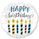 Qualatex Birthday Candles & Dots Foil Balloon- 18-Inch Size
