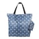 Sue's choice Reusable and Foldable Grocery Shopping Bags Waterproof Canvas, Large Durable Heavy Duty with Zipper for Travel Gym Backpack Weekender Overnight Bag