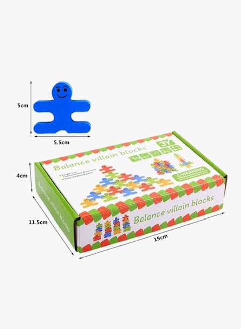 Candywood - 16-Piece Balance Villain Blocks Set