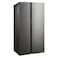 Panasonic Side By Side Refrigerator NR-BS704GKAE 527L Net Capacity Glass Door Dark Grey
